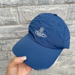 Vivienne Westwood Navy Blue Orb Logo Cap